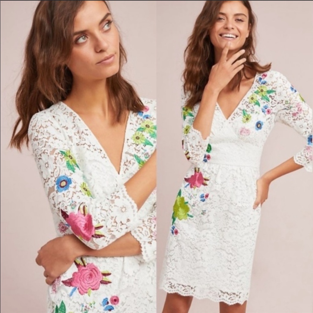New Anthropologie Adaline Lace Dress